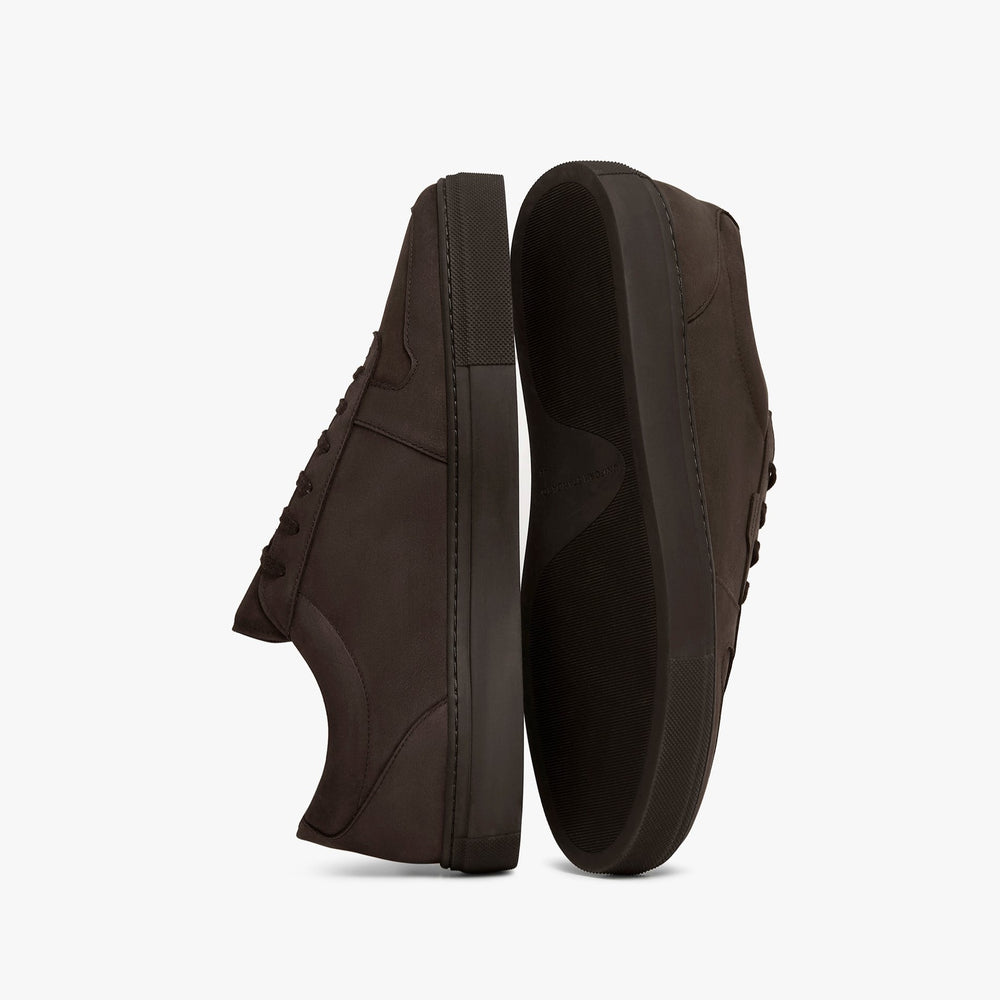 Uniform Standard Men's Series 6 minimalist nubuck leather sneaker in Brown handcrafted in Portugal
