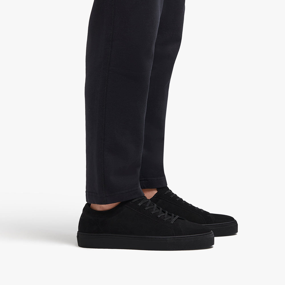 Uniform Standard Men's Series 1 minimalist suede sneaker in Black handcrafted in Portugal