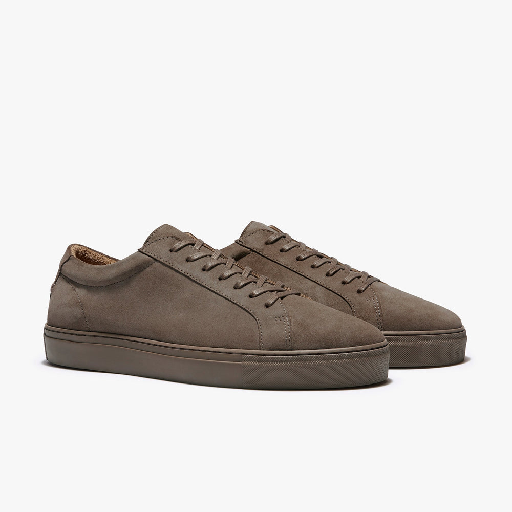 Uniform Standard Men's Series 1 minimalist suede sneaker in Brown handcrafted in Portugal