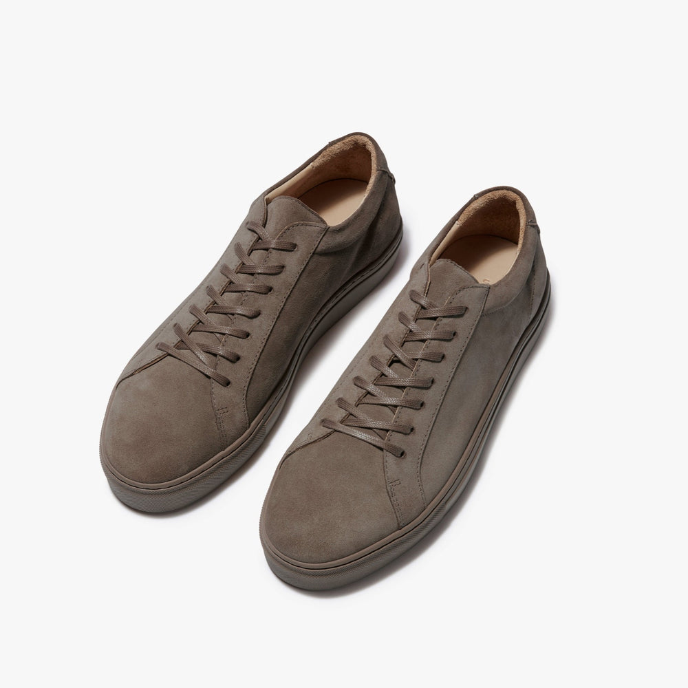 Uniform Standard Men's Series 1 minimalist suede sneaker in Brown handcrafted in Portugal