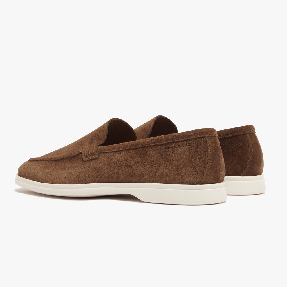 Uniform Standard Men's minimalist leather loafer in Brown handcrafted in Portugal