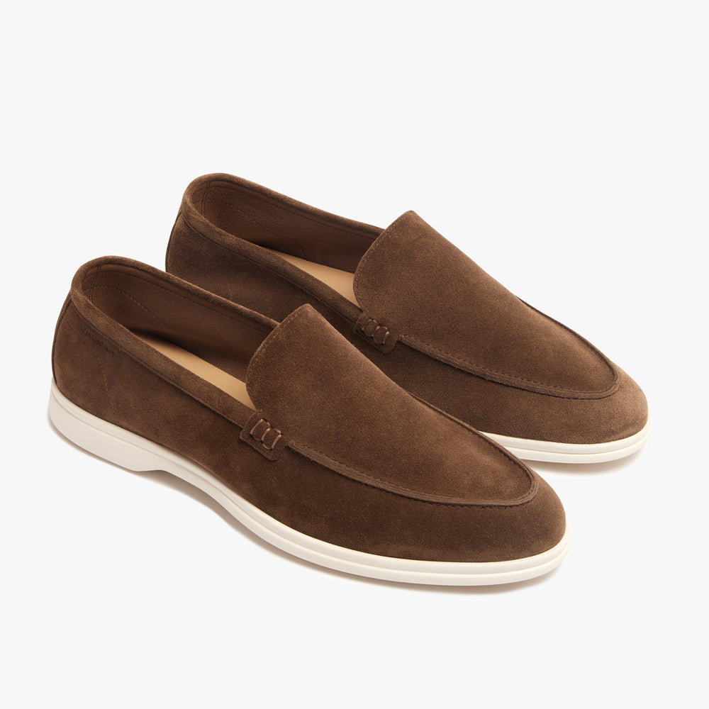 Uniform Standard Men's minimalist leather loafer in Brown handcrafted in Portugal