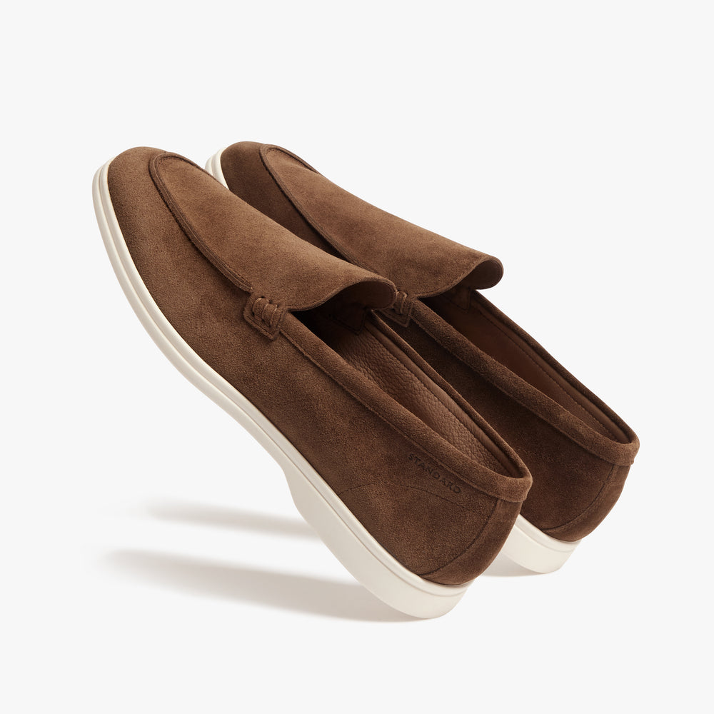Uniform Standard Men's minimalist leather loafer in Brown handcrafted in Portugal
