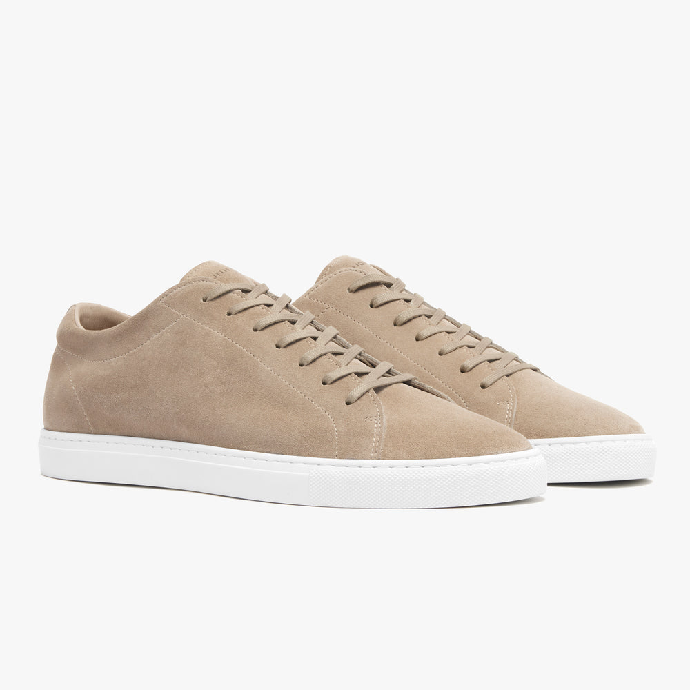Men's Sand Suede Relaxed Sneaker side profile