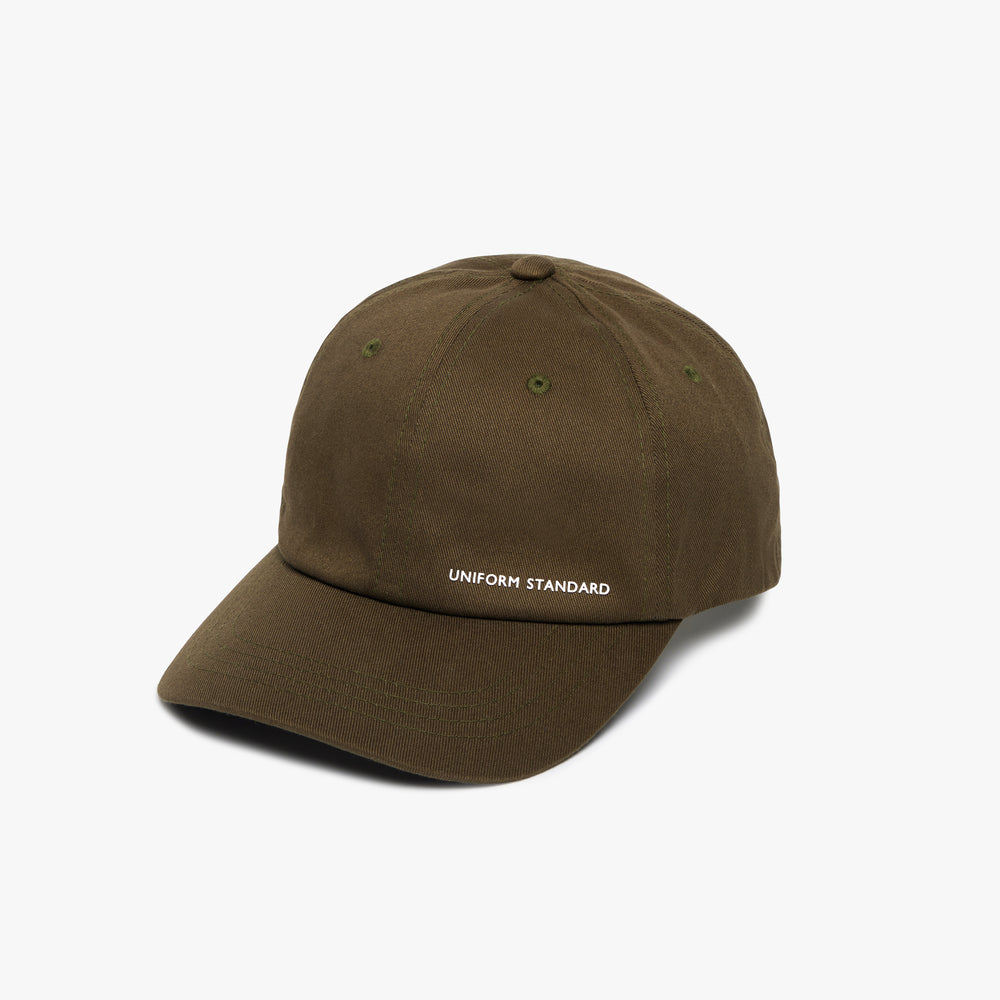 Uniform Standard minimalist cap in Green designed in East London