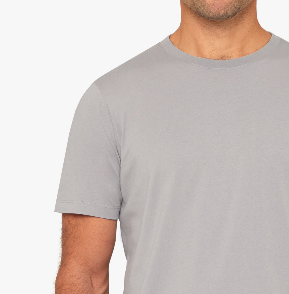 Uniform Standard Men's organic cotton minimalist t-shirt in Grey