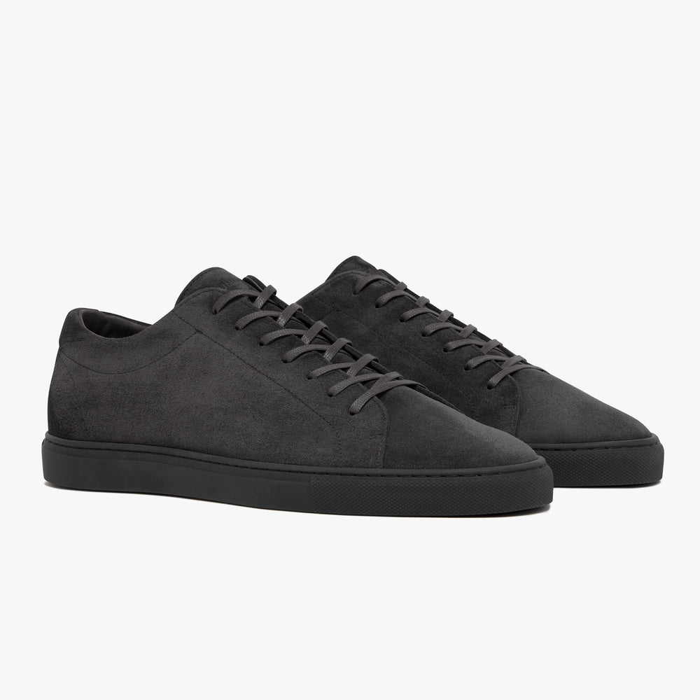 Men's Triple Graphite Suede Relaxed Sneaker side profile