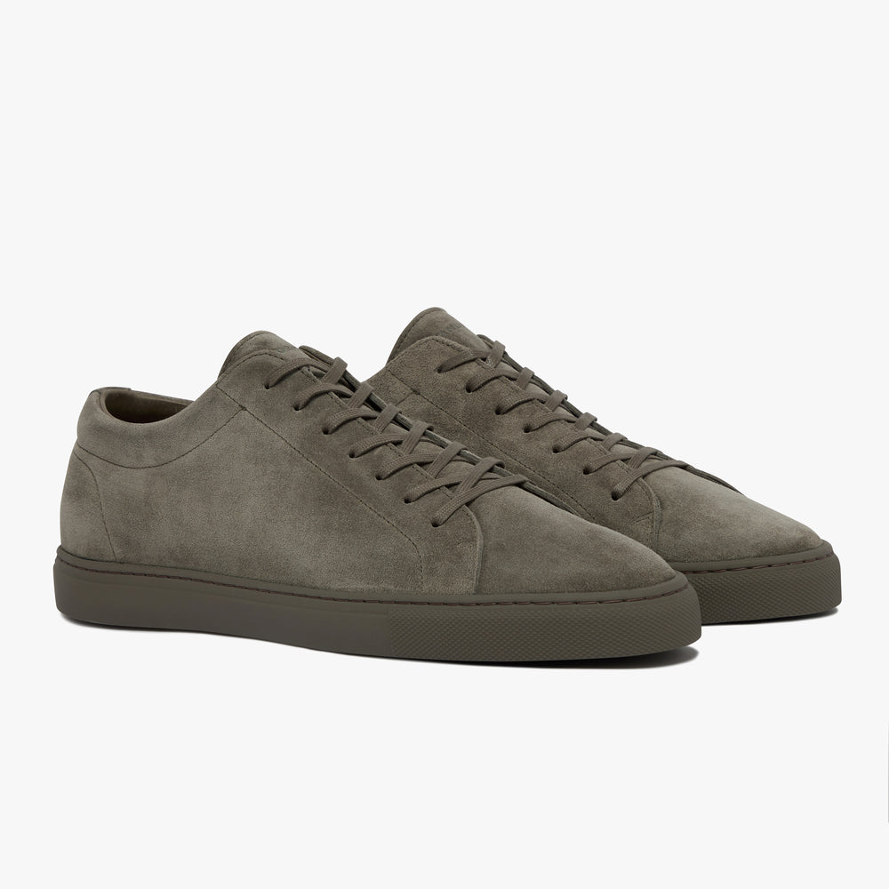 Men's Triple Truffle Suede Relaxed Sneaker side profile