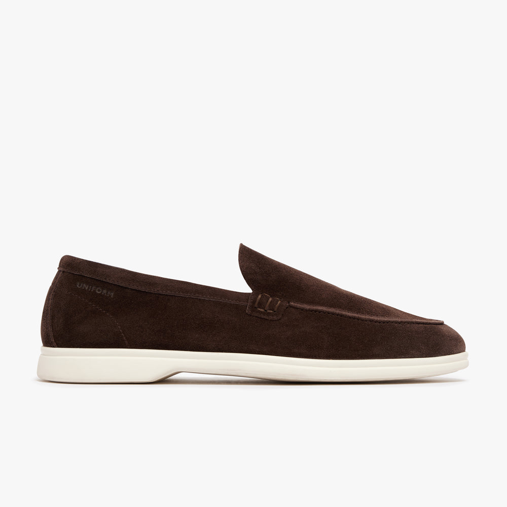 Uniform Standard Men's minimalist leather loafer in Brown handcrafted in Portugal