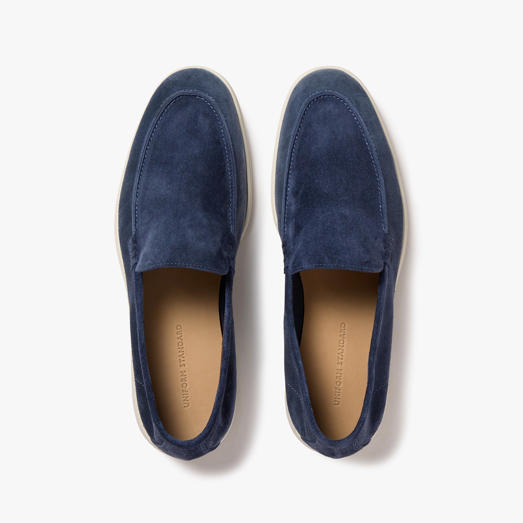 Relaxed Loafer Chambray Suede Mens