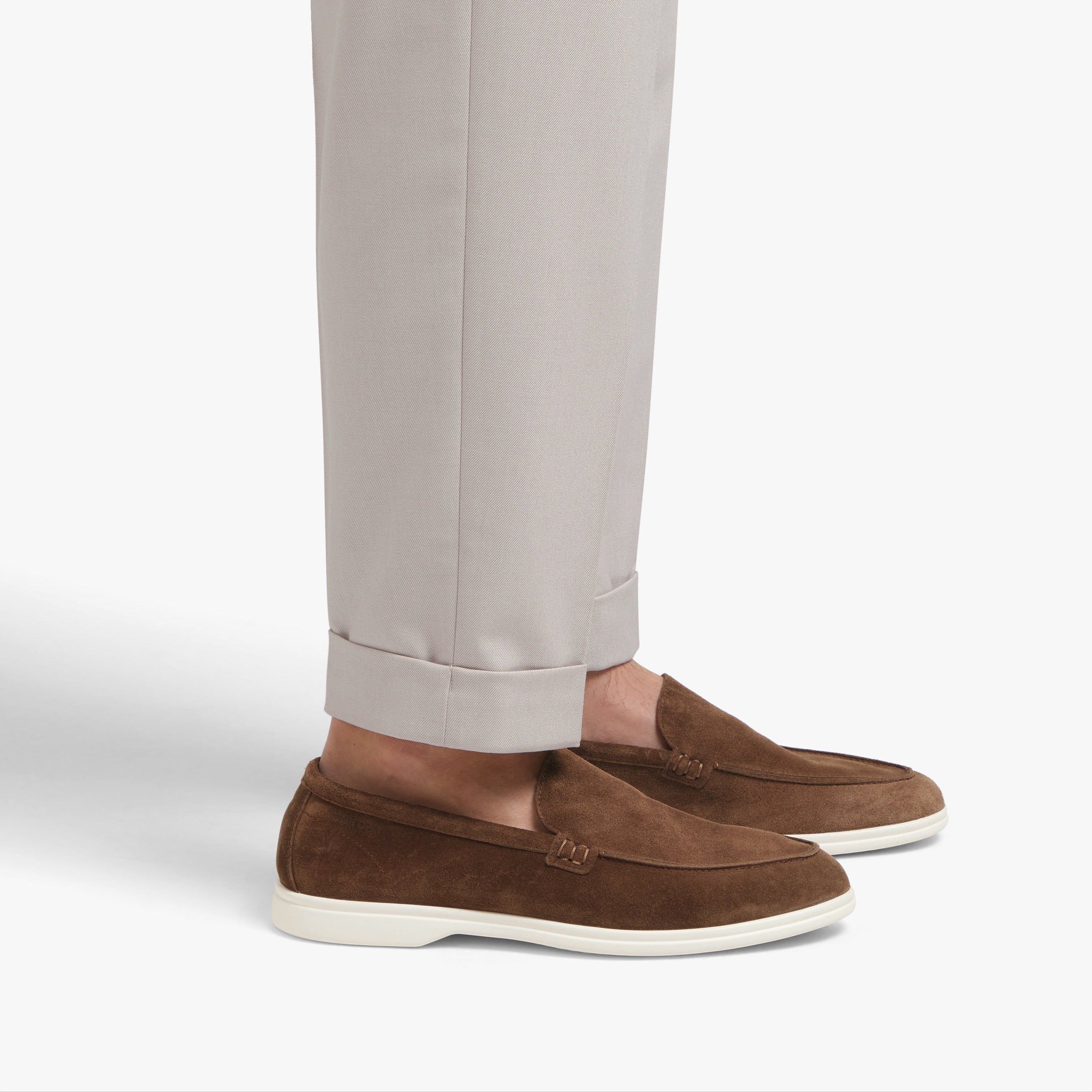 Relaxed Loafer Tobacco Suede Mens