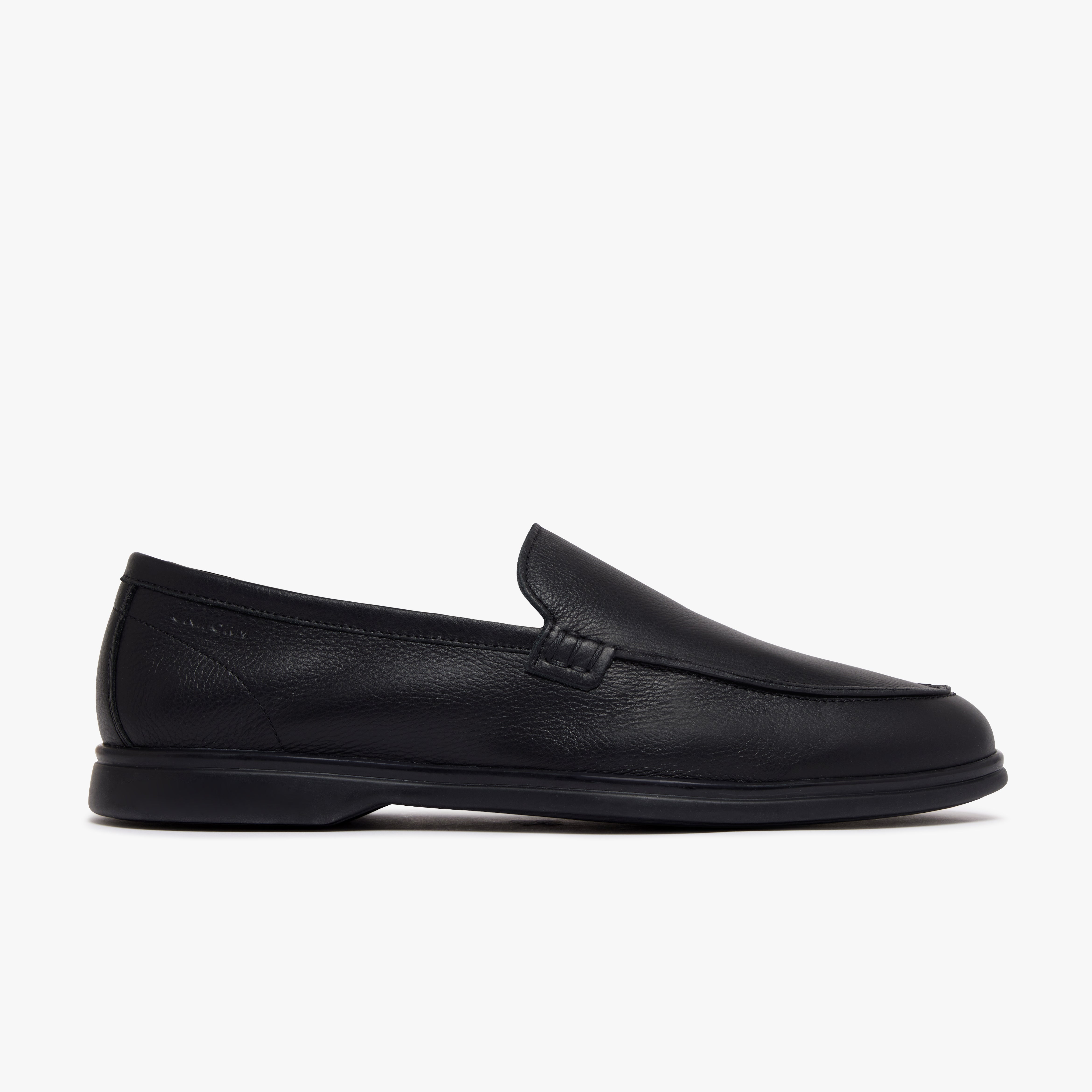 Relaxed Loafer Triple Black Leather Mens