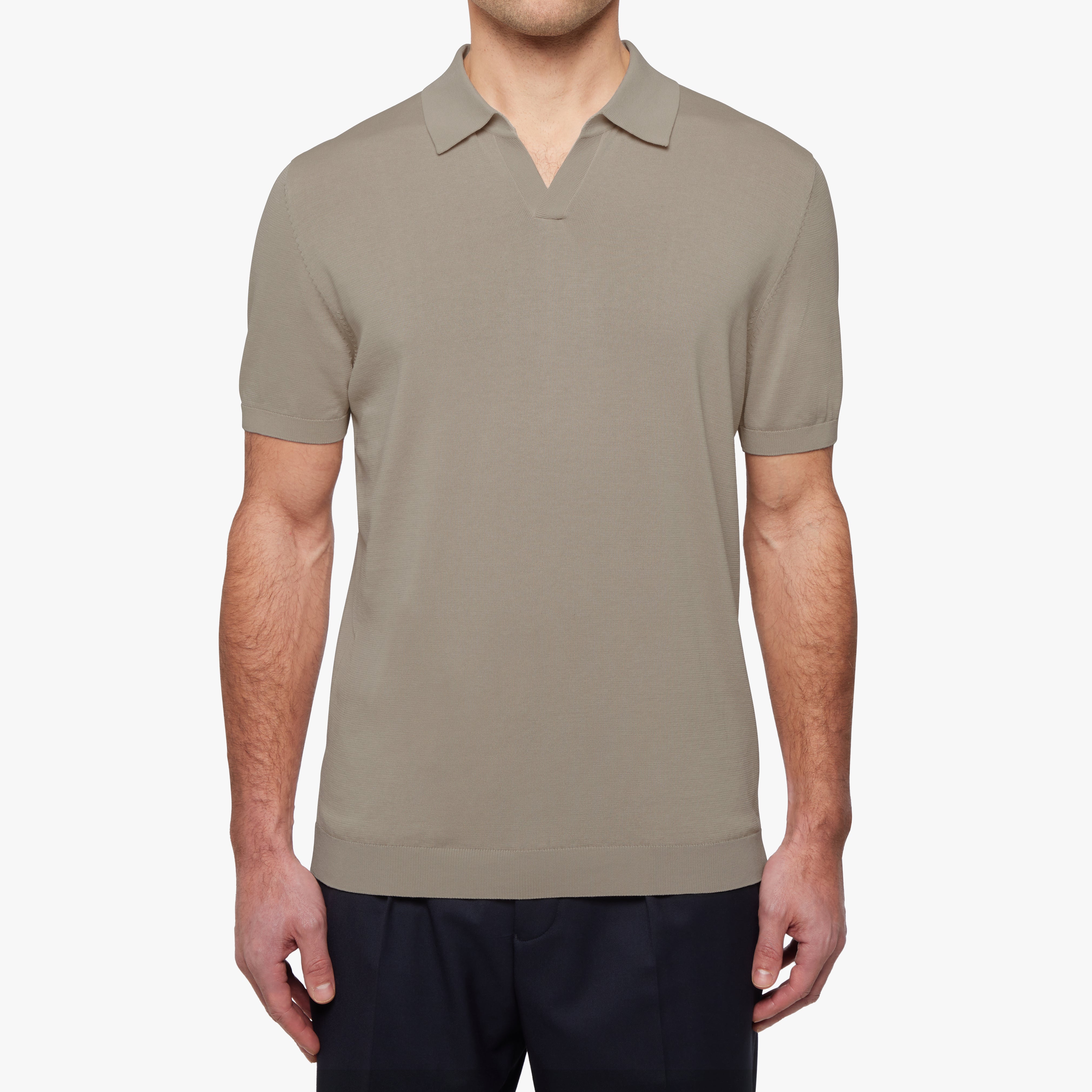 【STUDIOUS】Washable Silk Cotton Polo On set with The Washable Cotton Silk Polo. Looks good from every