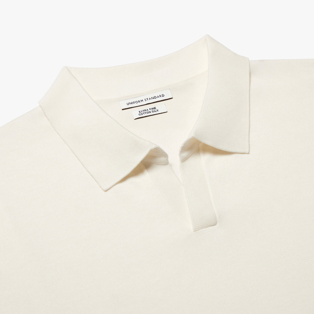 Uniform Standard Men's merino wool knitwear in White designed in East London