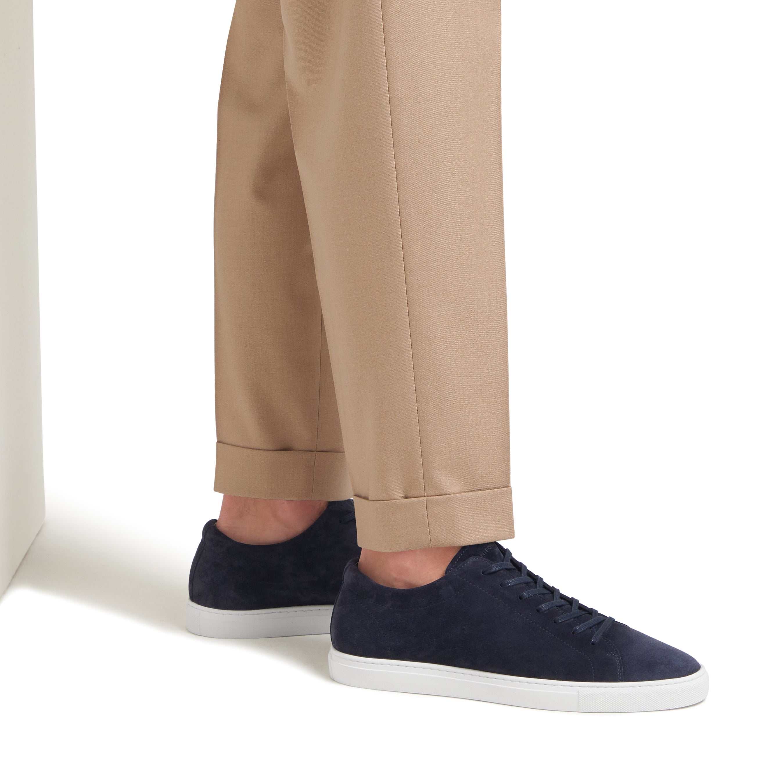 Relaxed Sneaker Navy Suede Mens