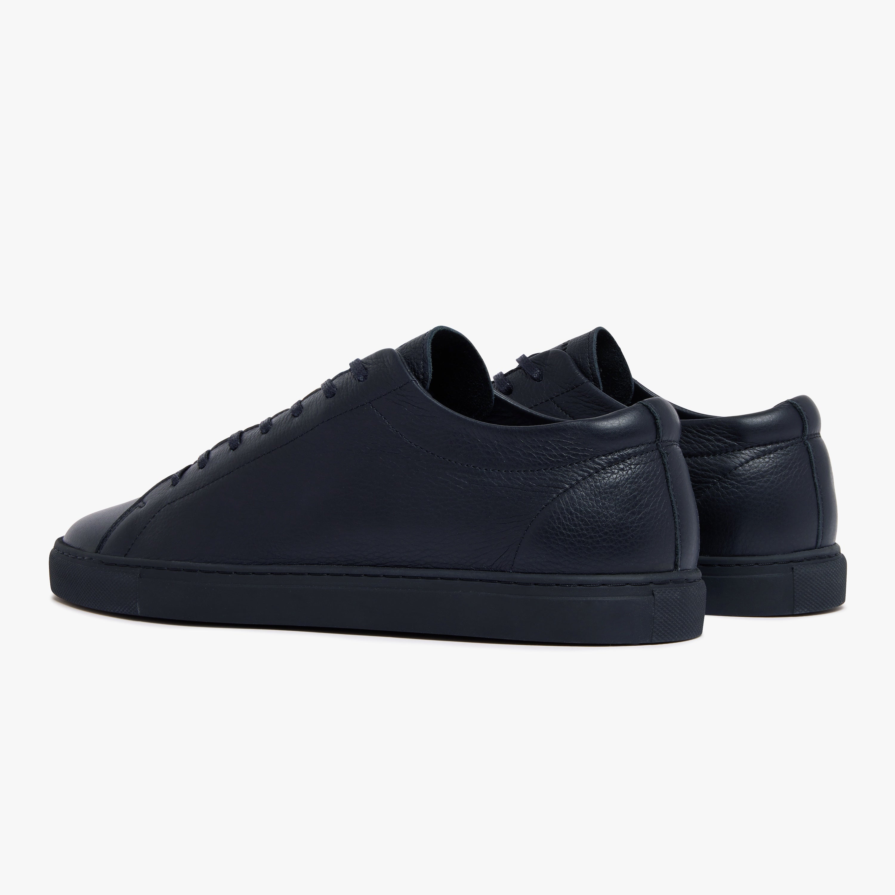 Relaxed Sneaker Triple Navy Leather Mens