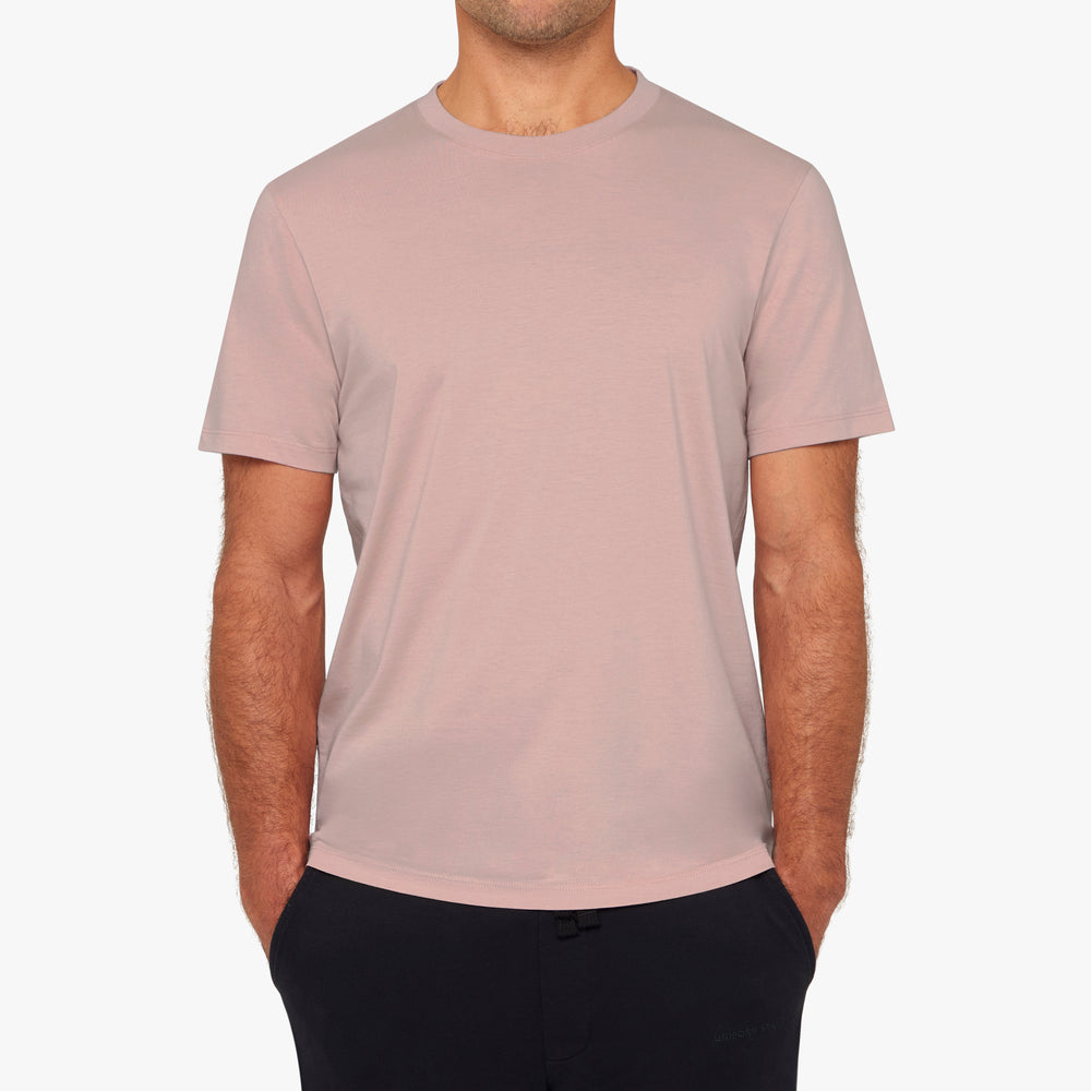 Uniform Standard Men's organic cotton minimalist t-shirt in Pink