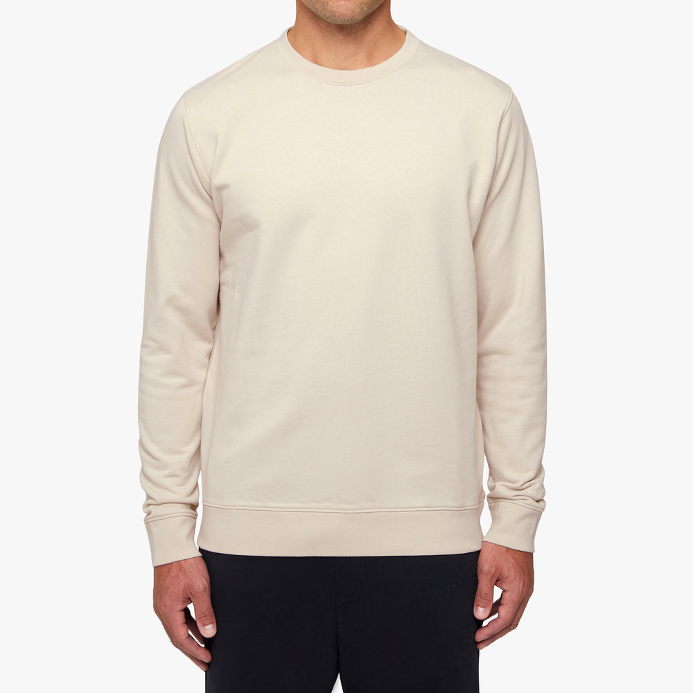 Uniform Standard Men's minimalist sweatshirt in Beige designed in East London