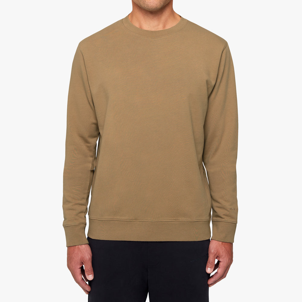 Uniform Standard Men's minimalist sweatshirt in Brown designed in East London