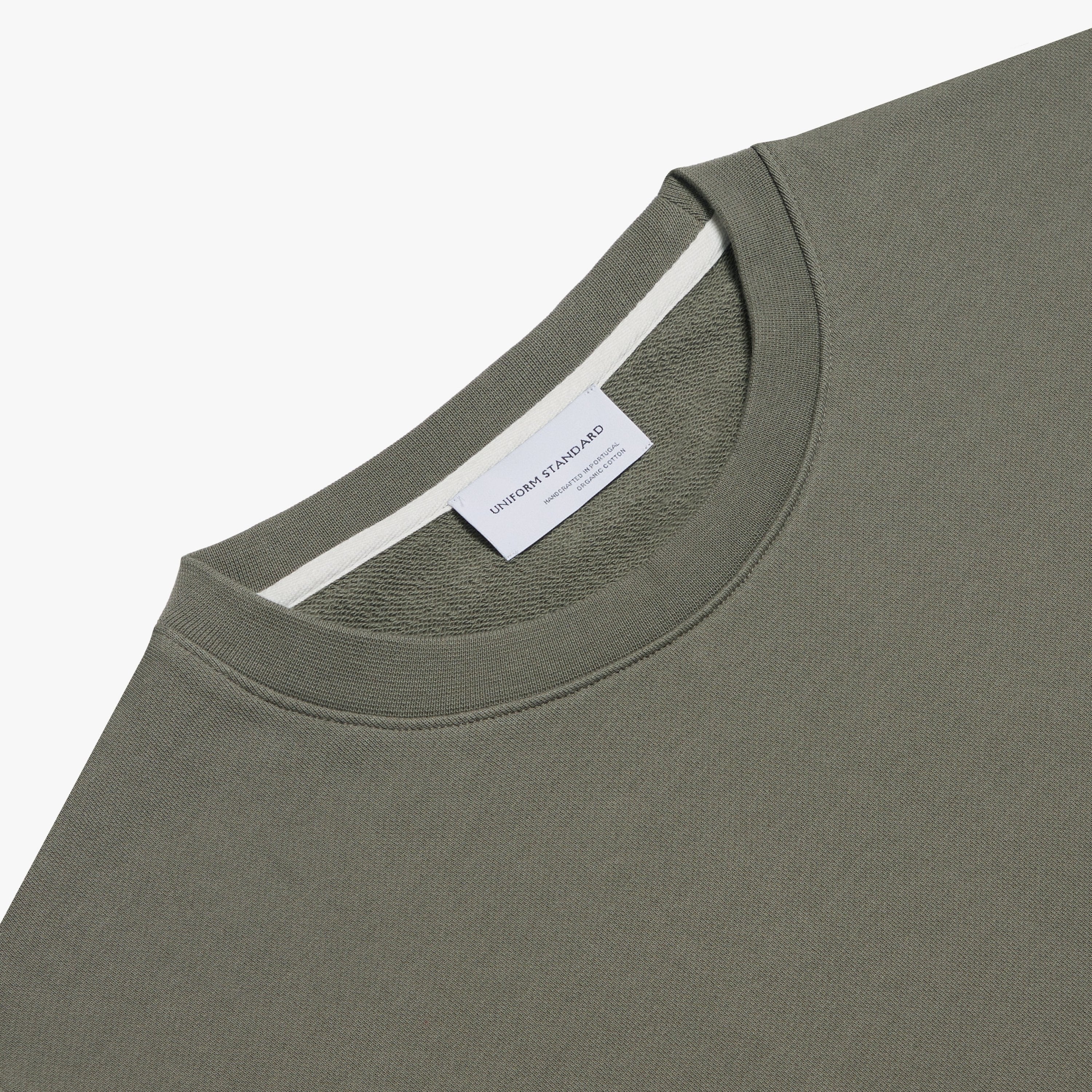 Organic Fleece Crew Khaki