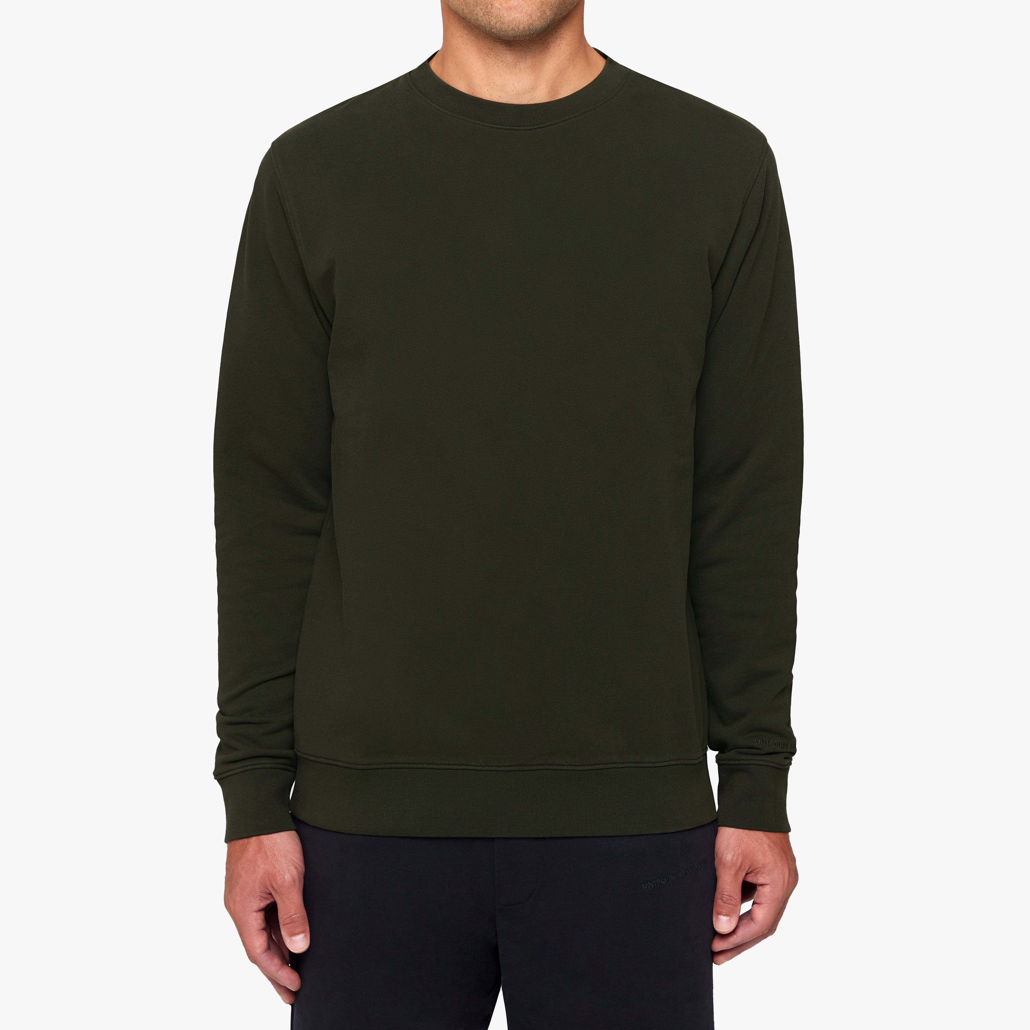 Organic Cotton Fleece Sweatshirt Military