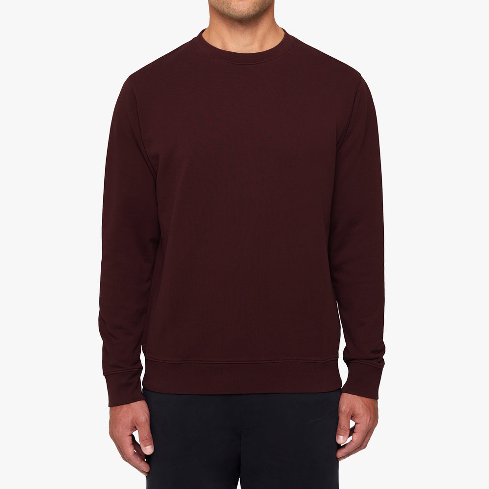 Uniform Standard Men's minimalist sweatshirt in Red designed in East London