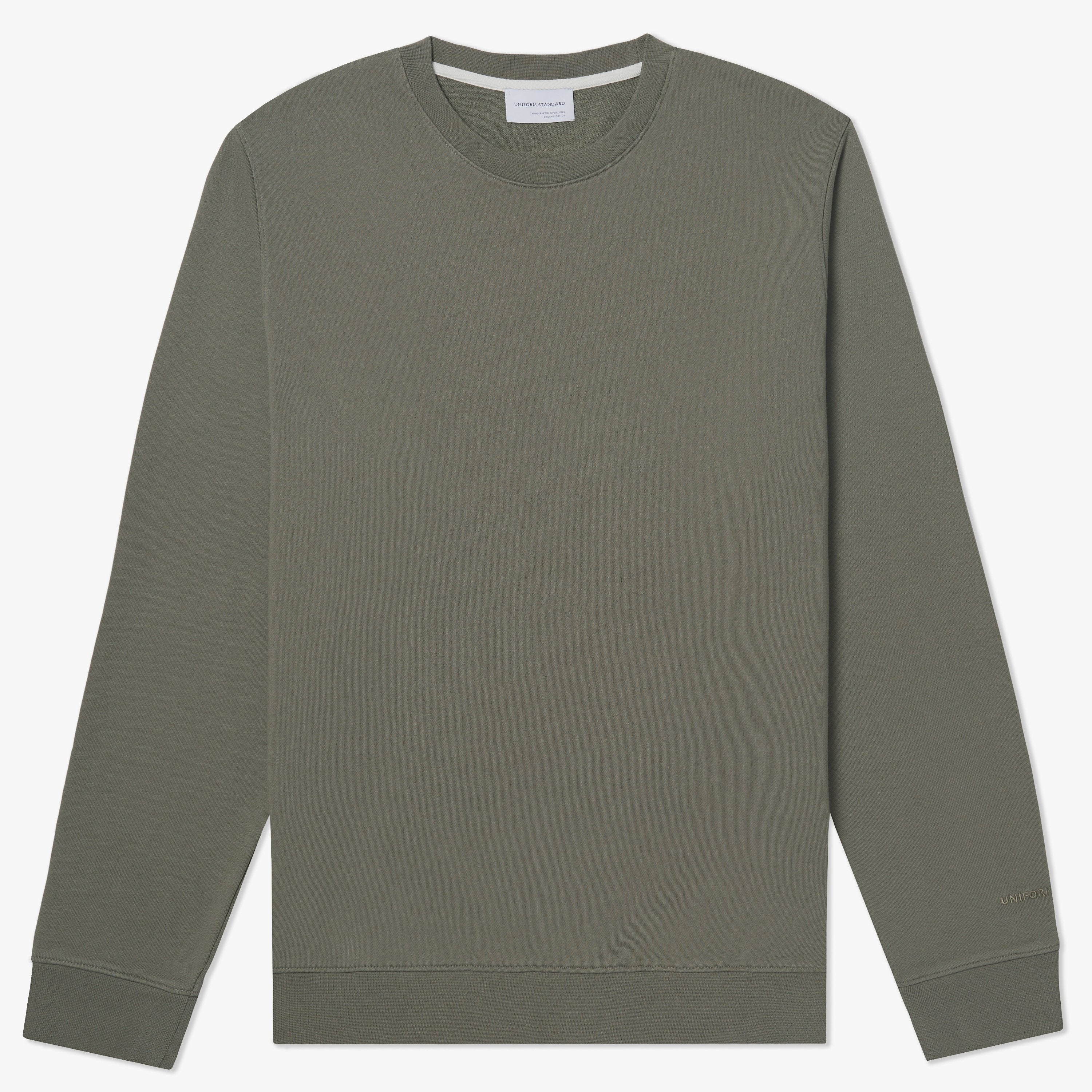 Organic Fleece Crew Khaki