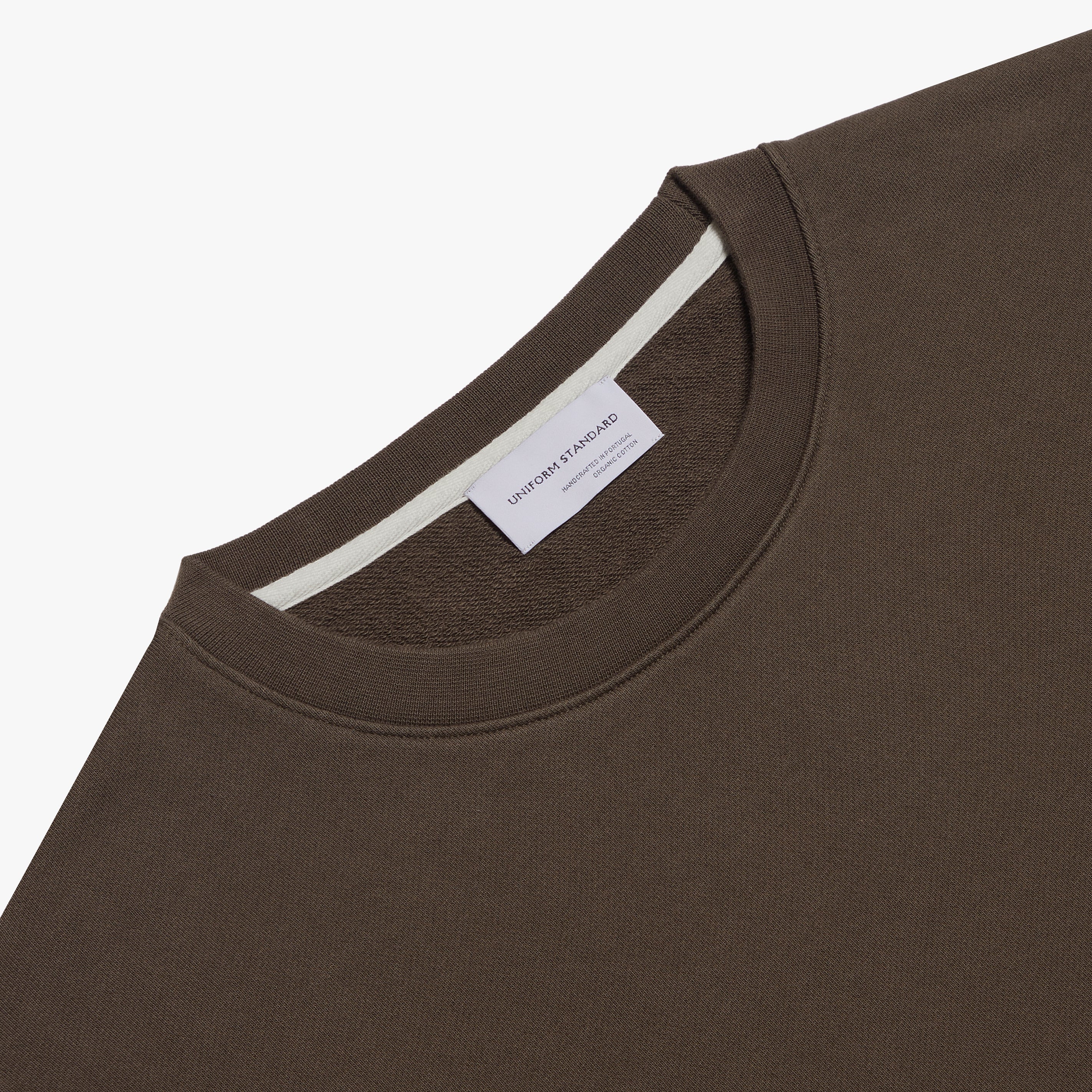 Organic Fleece Crew Mocha