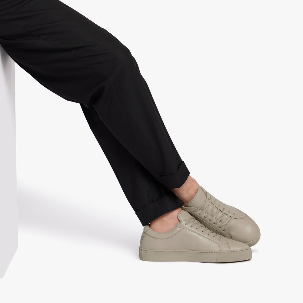 Uniform Standard Men's Series 1 minimalist leather sneaker in Beige handcrafted in Portugal