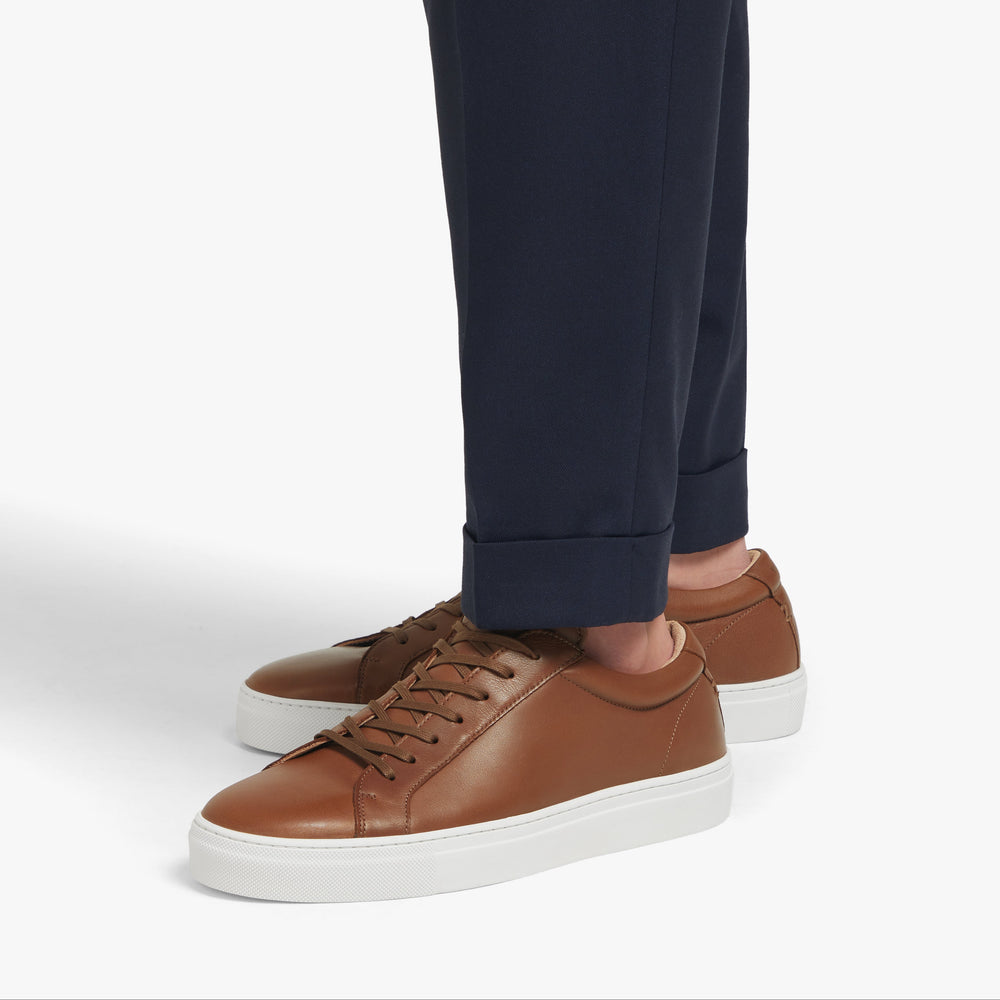 Uniform Standard Men's Series 1 minimalist leather sneaker in Brown handcrafted in Portugal