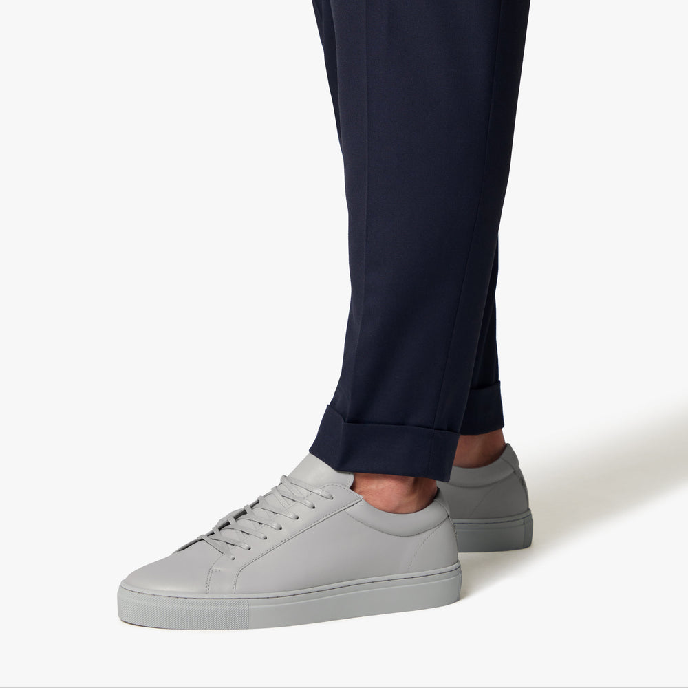 Uniform Standard Men's Series 1 minimalist leather sneaker in Grey handcrafted in Portugal