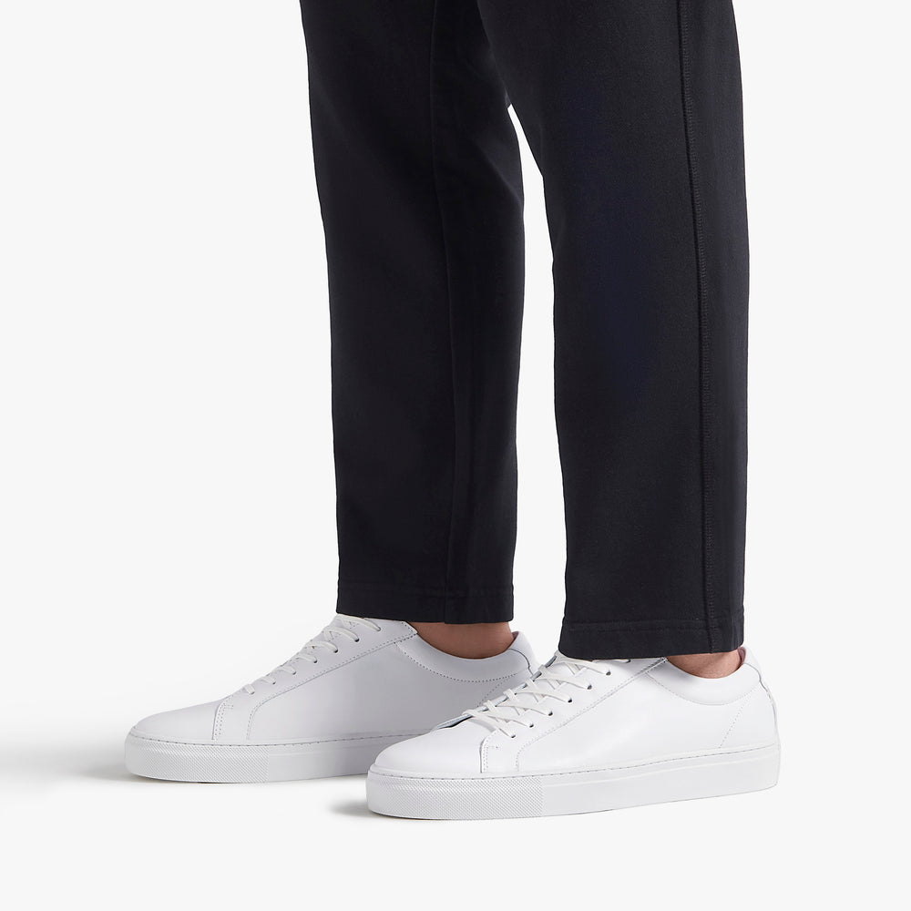 Uniform Standard Men's Series 1 minimalist leather sneaker in White handcrafted in Portugal