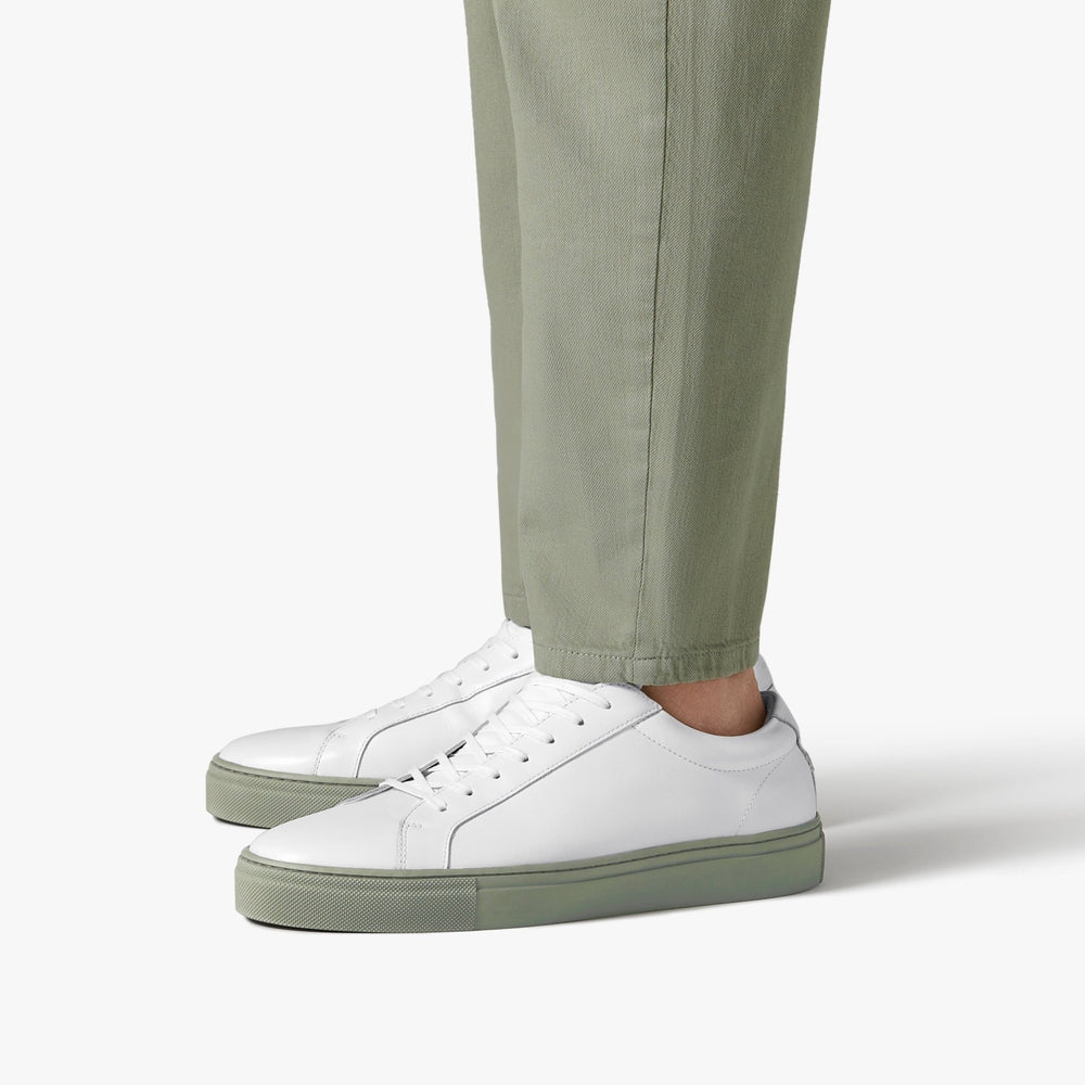 Uniform Standard Men's Series 1 minimalist leather sneaker in White handcrafted in Portugal
