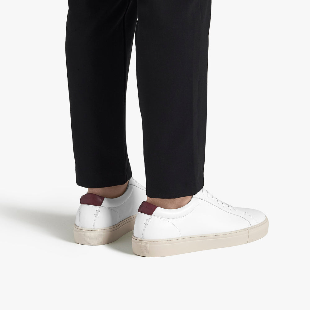 Uniform Standard Men's Series 1 minimalist leather sneaker in White handcrafted in Portugal