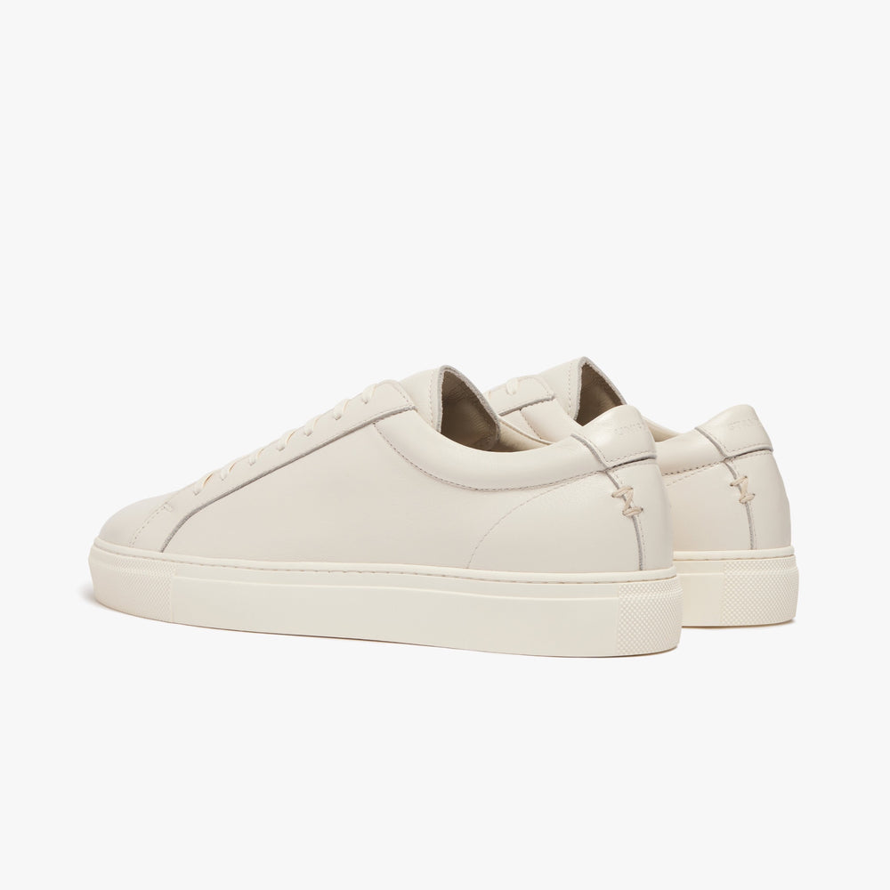 Uniform Standard Women's Series 1 minimalist leather sneaker in Beige handcrafted in Portugal