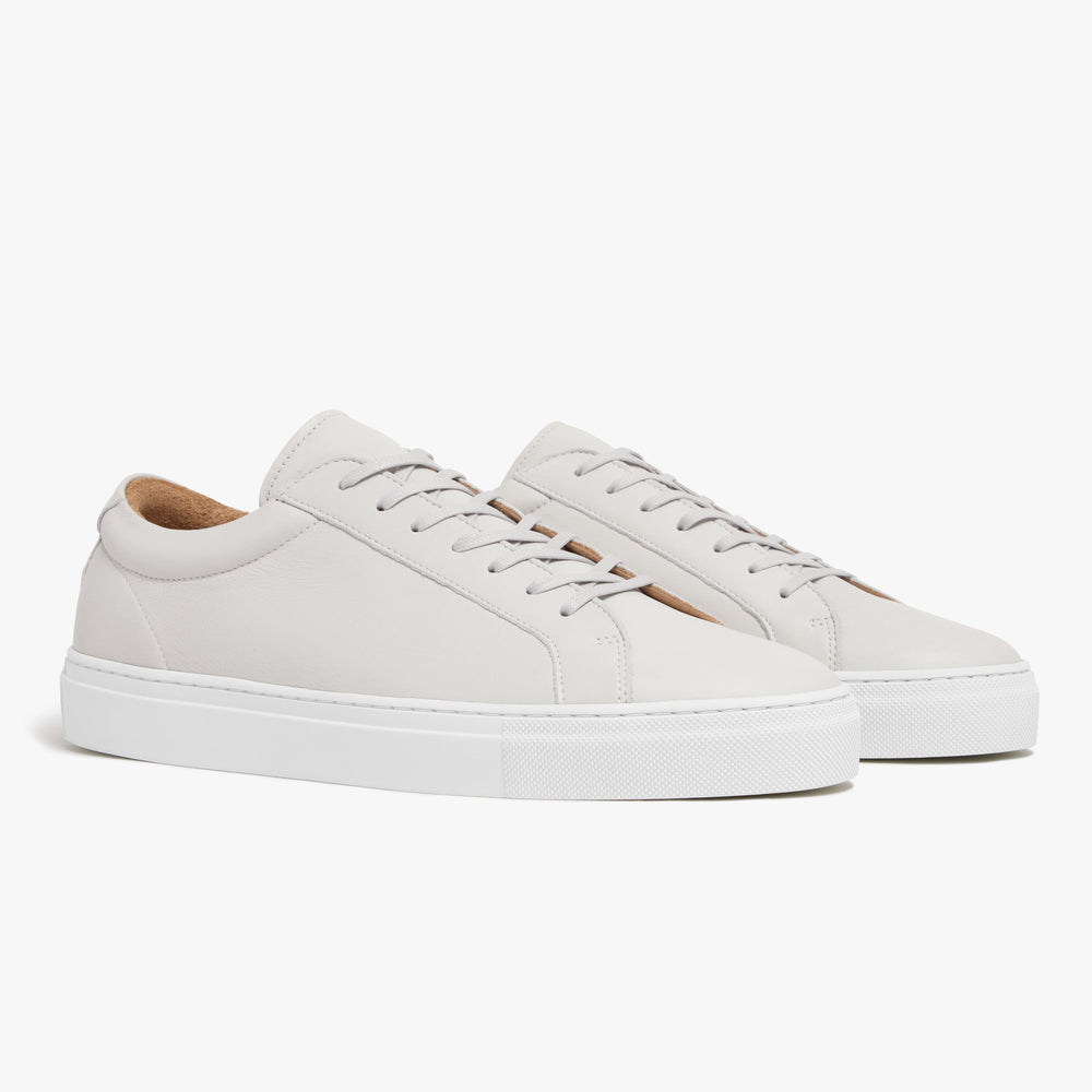 Uniform Standard Men's Series 1 minimalist leather sneaker in White handcrafted in Portugal