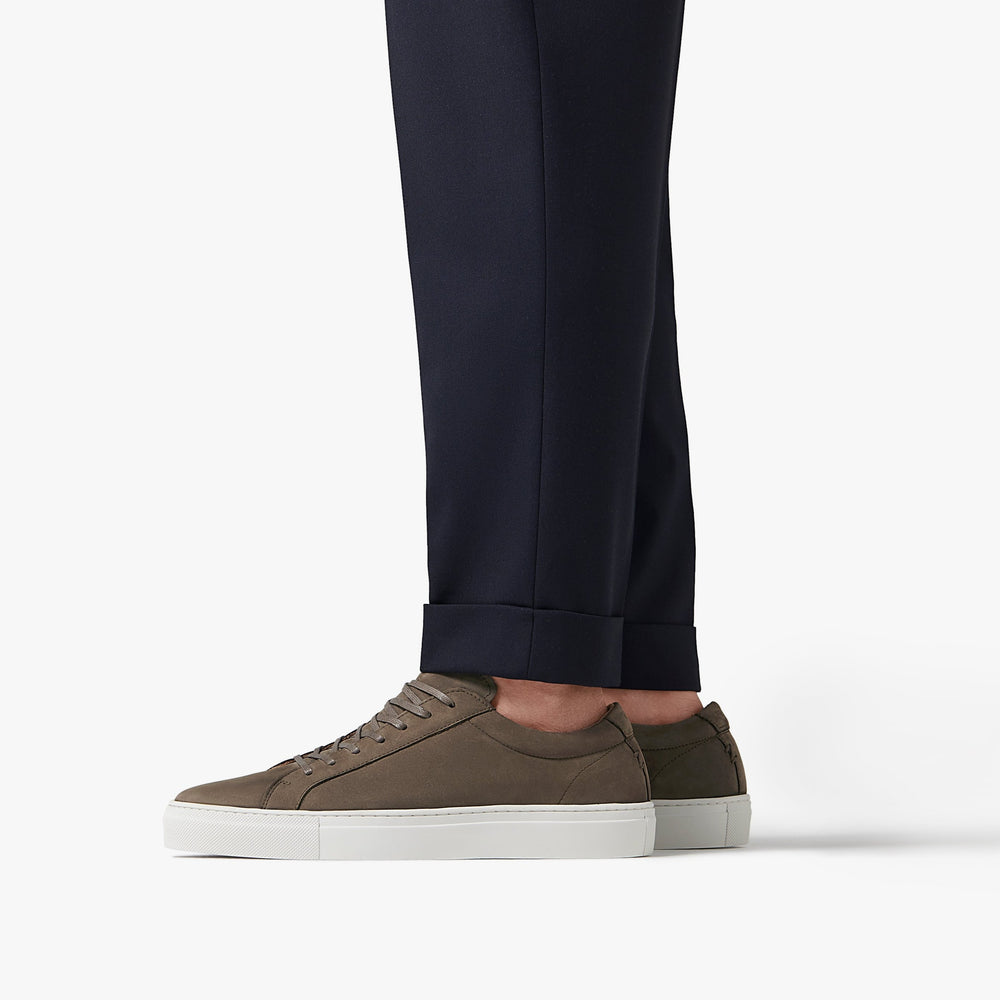 Uniform Standard Men's Series 1 minimalist nubuck leather sneaker in Brown handcrafted in Portugal