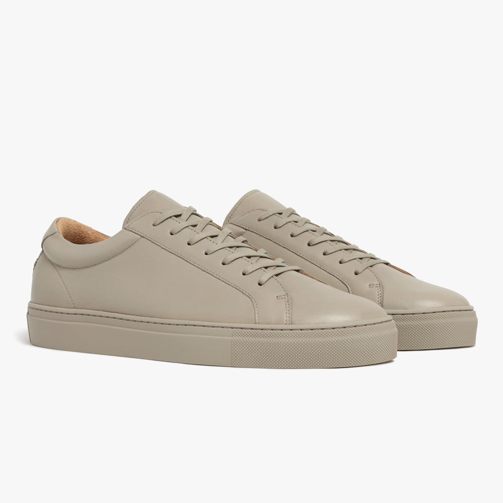 Uniform Standard Men's Series 1 minimalist leather sneaker in Beige handcrafted in Portugal