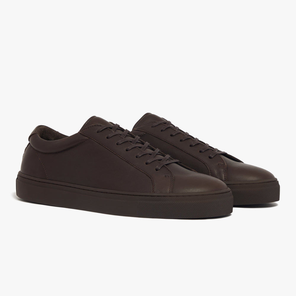 Uniform Standard Men's Series 1 minimalist leather sneaker in Brown handcrafted in Portugal