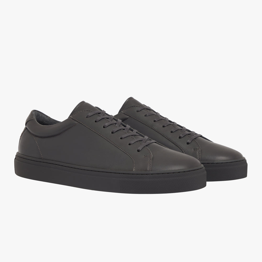 Uniform Standard Men's Series 1 minimalist leather sneaker in Grey handcrafted in Portugal