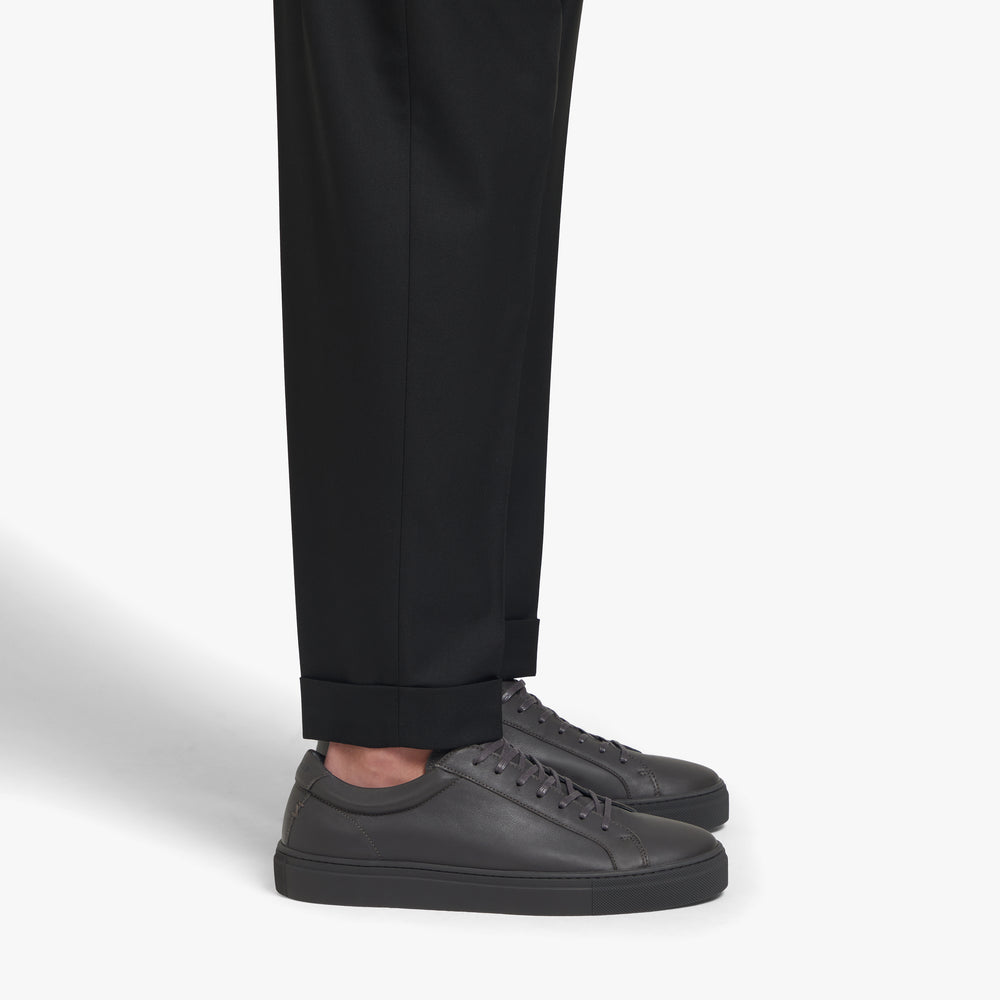 Uniform Standard Men's Series 1 minimalist leather sneaker in Grey handcrafted in Portugal