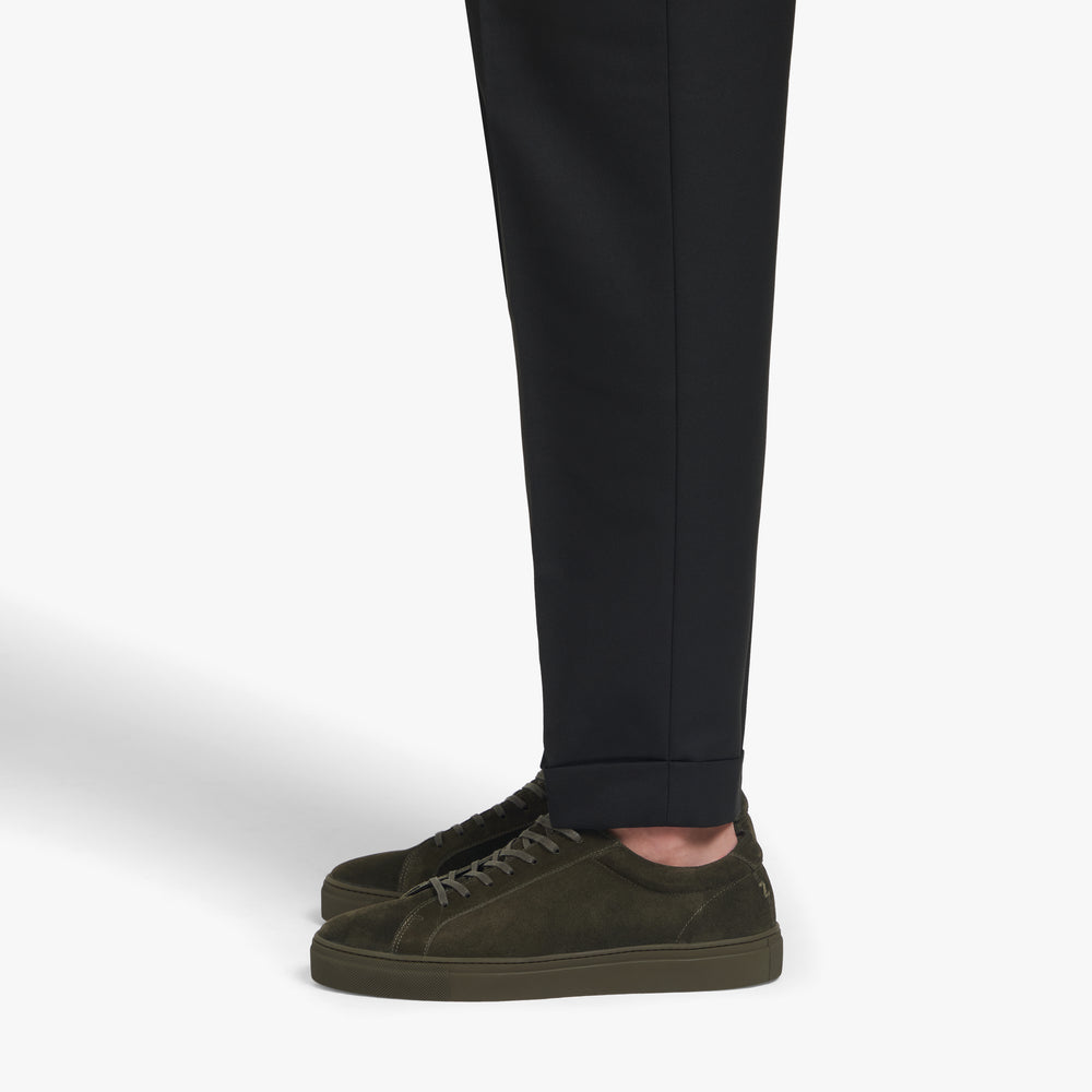 Uniform Standard Men's Series 1 minimalist suede sneaker in Green handcrafted in Portugal