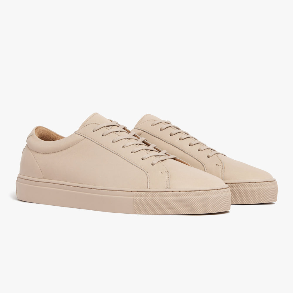 Uniform Standard Men's Series 1 minimalist leather sneaker in Pink handcrafted in Portugal
