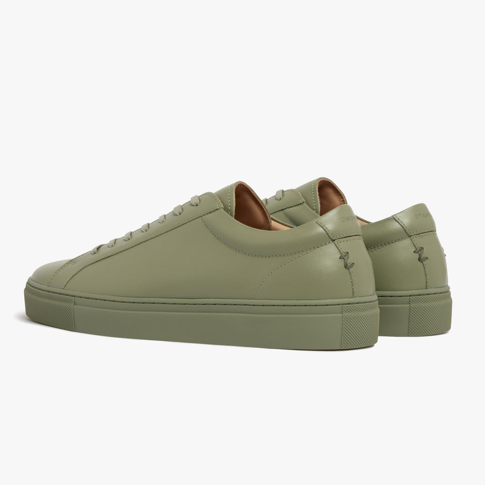 Uniform Standard Men's Series 1 minimalist leather sneaker in Green handcrafted in Portugal