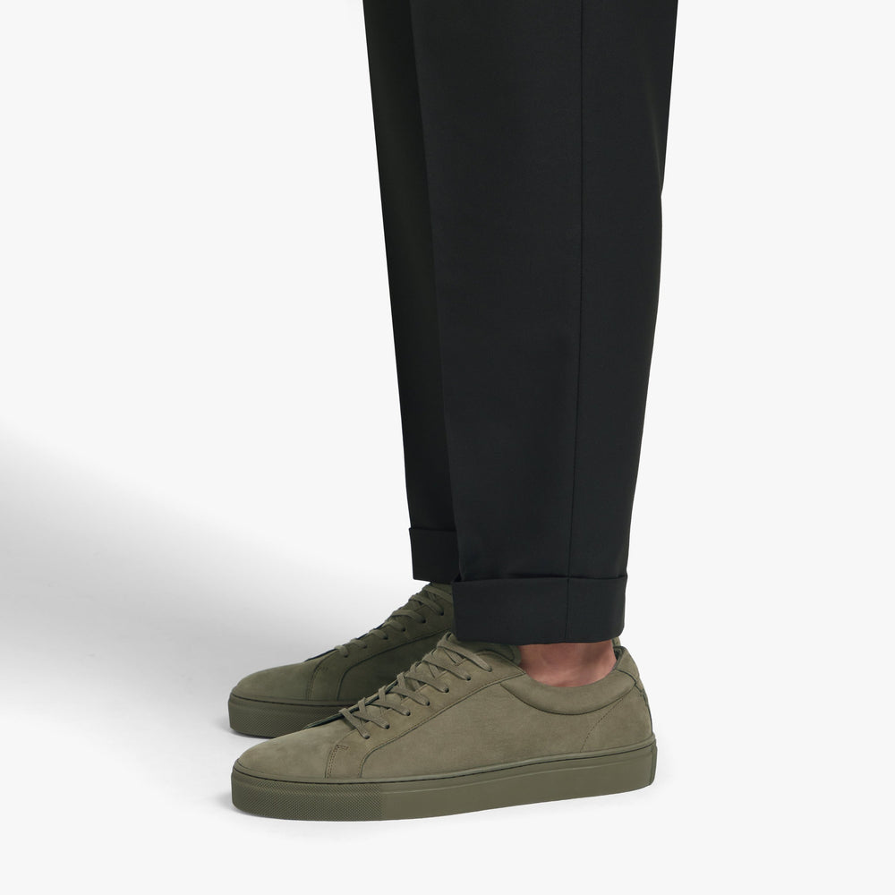 Uniform Standard Men's Series 1 minimalist nubuck leather sneaker in Green handcrafted in Portugal