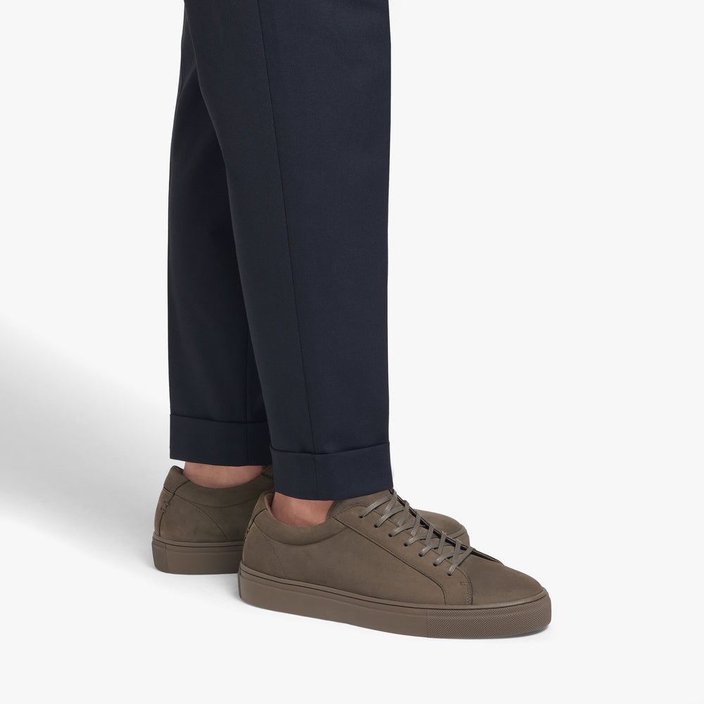 Uniform Standard Men's Series 1 minimalist nubuck leather sneaker in Brown handcrafted in Portugal