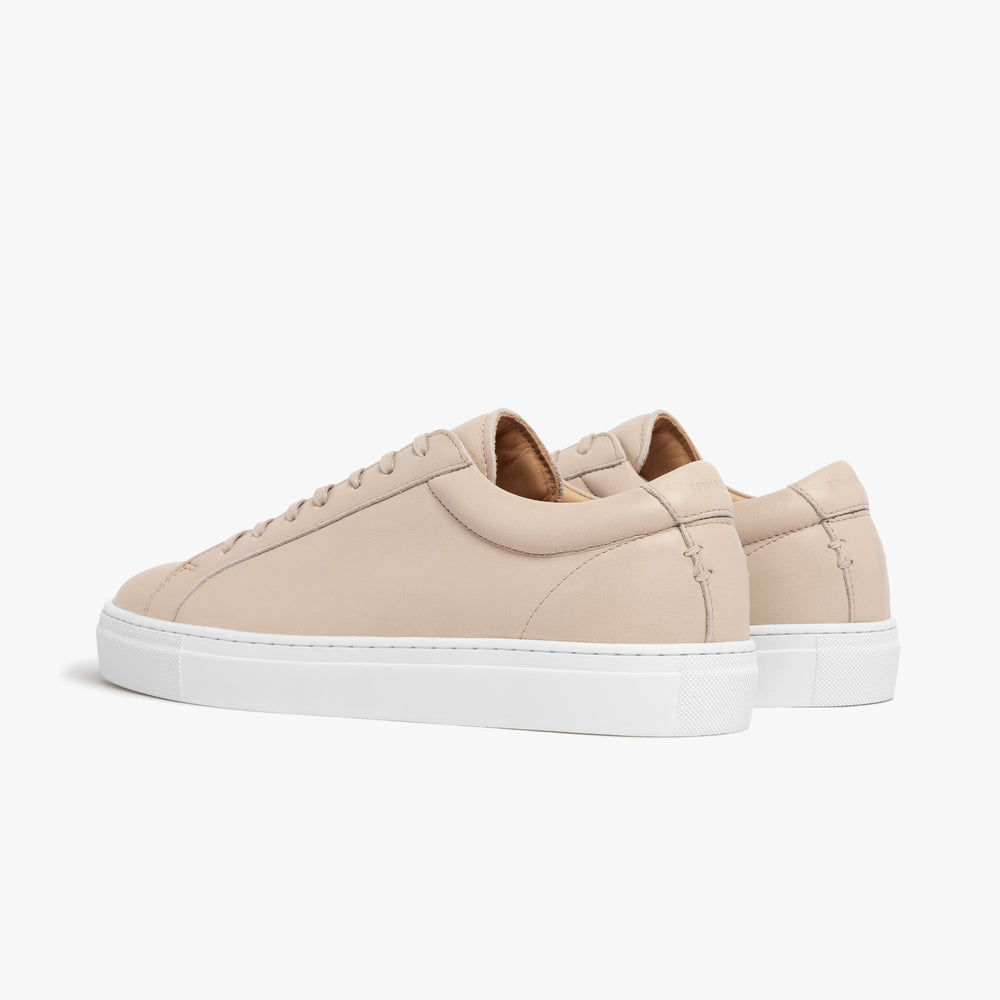 Uniform Standard Women's Series 1 minimalist leather sneaker in Beige handcrafted in Portugal