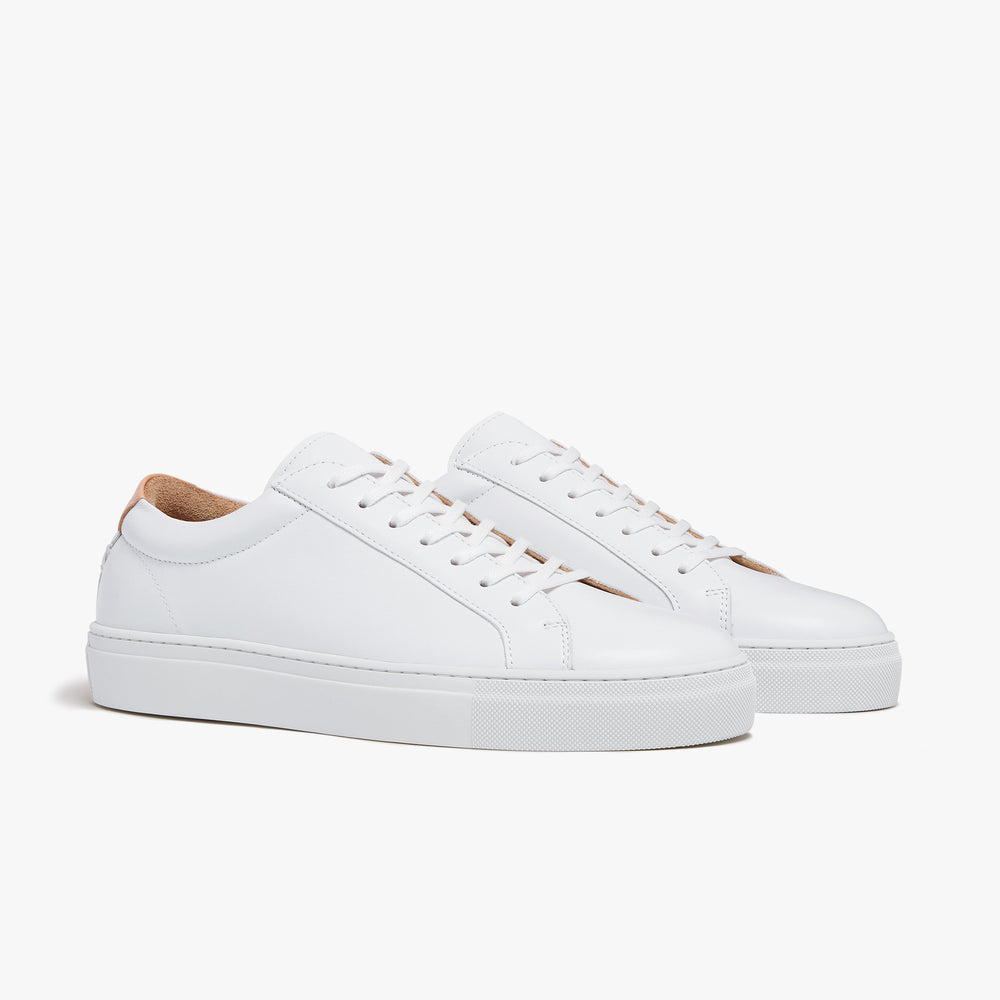 Uniform Standard Women's Series 1 minimalist leather sneaker in White handcrafted in Portugal