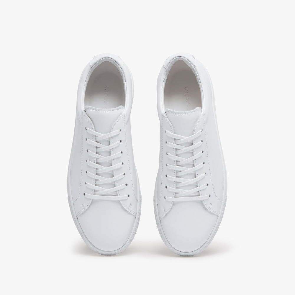 Uniform Standard Women's Series 1 minimalist leather sneaker in White handcrafted in Portugal