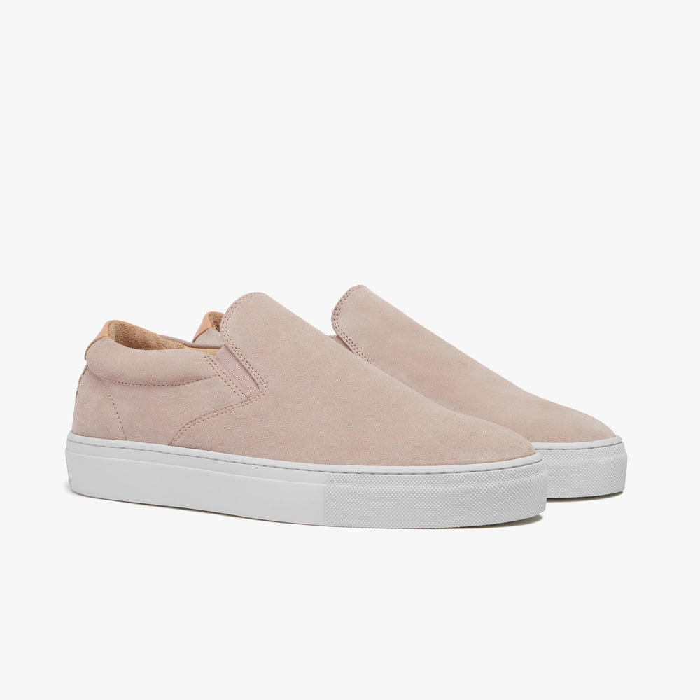 Uniform Standard Women's Series 2 minimalist suede sneaker in Pink handcrafted in Portugal